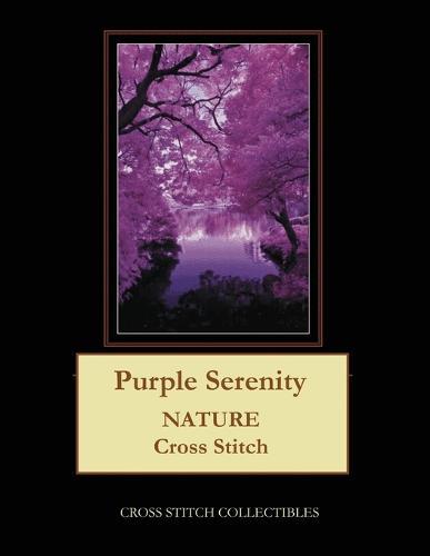 Purple Serenity: Nature Cross Stitch Pattern