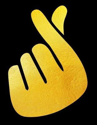 K-POP Finger Sign Saranghae in Yellow on Black: Back to School Composition Kpop Journal Present for Teen Girls and Kids Wide-Ruled, 120-Page, Blank, Lined. Letter Sized 8.5 x 11 inch; 21.59 x 27.94 cm