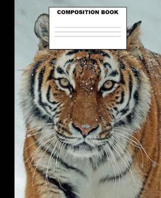 Tiger Composition Book: Cool Tiger Composition Notebook. 132 Pages Wide Ruled 7.5x9.25