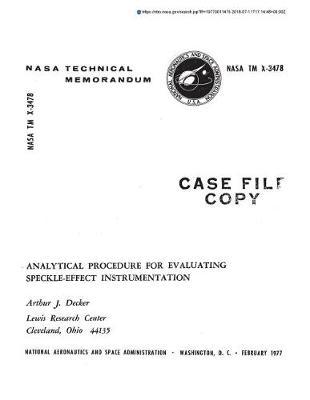 Analytical Procedure for Evaluating Speckle-Effect Instrumentation