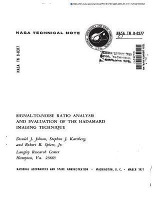 Signal-To-Noise Ratio Analysis and Evaluation of the Hadamard Imaging Technique