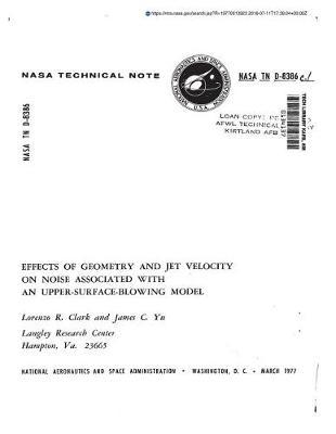 Effects of Geometry and Jet Velocity on Noise Associated with an Upper-Surface-Blowing Model