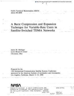 A Burst Compression and Expansion Technique for Variable-Rate Users in Satellite-Switched Tdma Networks