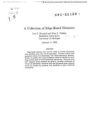 A Collection of Edge-Based Elements