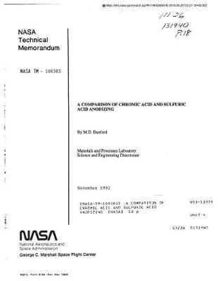 A Comparison of Chromic Acid and Sulfuric Acid Anodizing