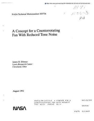 A Concept for a Counterrotating Fan with Reduced Tone Noise