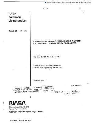 A Damage Tolerance Comparison of Im7/8551 and Im8g/8553 Carbon/Epoxy Composites