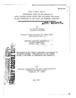 Exploratory Study on the Effects of Novel Diamine Curing Agents and Isocyanate Precursors on the Properties on New Epoxy and Urethane Adhesives