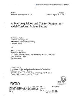 A Data Acquisition and Control Program for Axial-Torsional Fatigue Testing