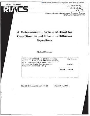 A Deterministic Particle Method for One-Dimensional Reaction-Diffusion Equations