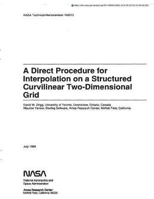 A Direct Procedure for Interpolation on a Structured Curvilinear Two-Dimensional Grid