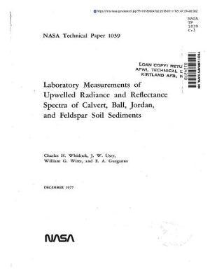 Laboratory Measurements of Upwelled Radiance and Reflectance Spectra of Calvert, Ball, Jordan, and Feldspar Soil Sediments