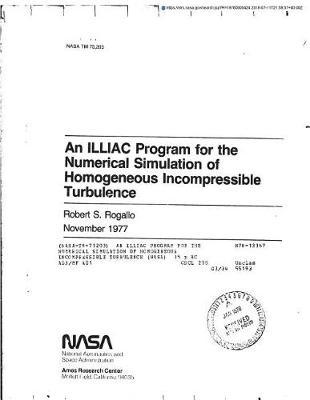 An Illiac Program for the Numerical Simulation of Homogeneous Incompressible Turbulence