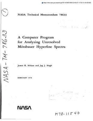 A Computer Program for Analyzing Unresolved Mossbauer Hyperfine Spectra