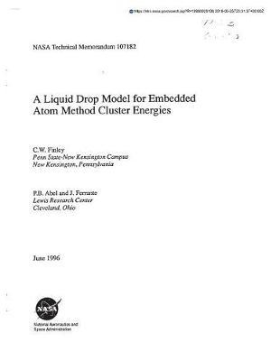 A Liquid Drop Model for Embedded Atom Method Cluster Energies