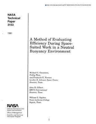 A Method of Evaluating Efficiency During Space-Suited Work in a Neutral Buoyancy Environment