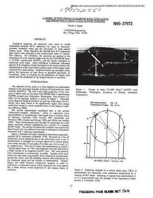 A Model of Rotationally-Sampled Wind Turbulence for Predicting Fatigue Loads in Wind Turbines