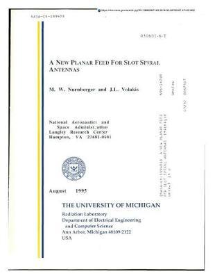 A New Planar Feed for Slot Spiral Antennas