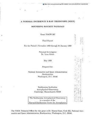 A Normal Incidence X-Ray Telescope (Nixt) Sounding Rocket Payload