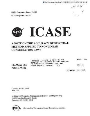 A Note on the Accuracy of Spectral Method Applied to Nonlinear Conservation Laws