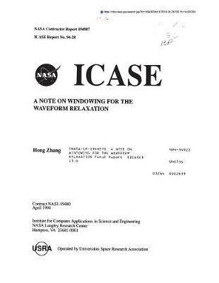 A Note on Windowing for the Waveform Relaxation