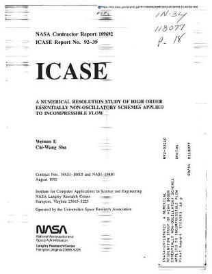 A Numerical Resolution Study of High Order Essentially Non-Oscillatory Schemes Applied to Incompressible Flow