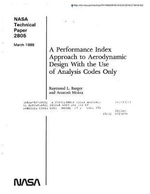 A Performance Index Approach to Aerodynamic Design with the Use of Analysis Codes Only
