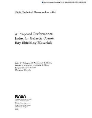 A Proposed Performance Index for Galactic Cosmic Ray Shielding Materials