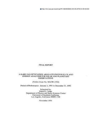 A Rare Gas Optics-Free Absolute Photon Flux and Energy Analyzer for Solar and Planetary Observations