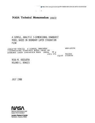 A Simple, Analytic 3-Dimensional Downburst Model Based on Boundary Layer Stagnation Flow