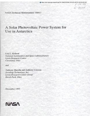 A Solar Photovoltaic Power System for Use in Antarctica