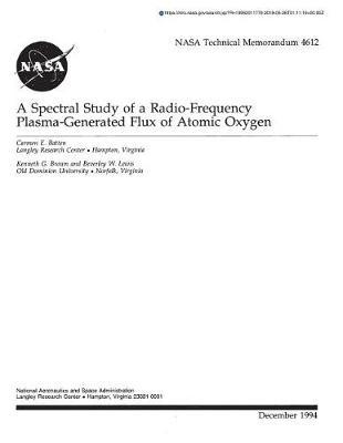 A Spectral Study of a Radio-Frequency Plasma-Generated Flux of Atomic Oxygen