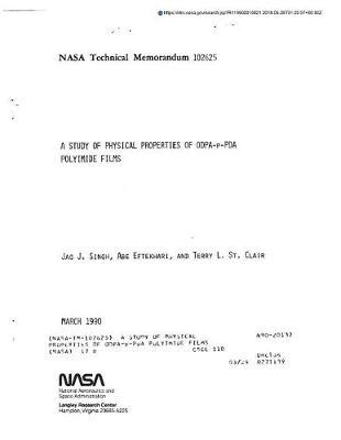 A Study of Physical Properties of Odpa-P-PDA Polyimide Films