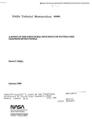 A Study of the Structural Efficiency of Fluted Core Graphite-Epoxy Panels