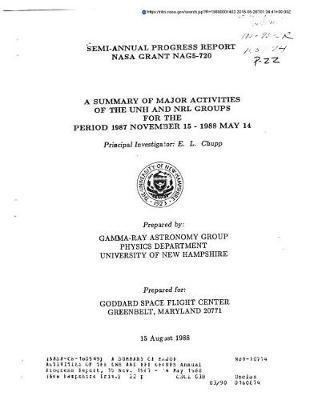 A Summary of Major Activities of the Unh and Nrl Groups