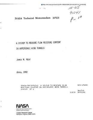 A System to Measure Flow Moisture Content in Hypersonic Wind Tunnels