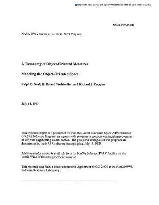 A Taxonomy of Object-Oriented Measures Modeling the Object-Oriented Space