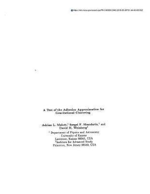 A Test of the Adhesion Approximation for Gravitational Clustering