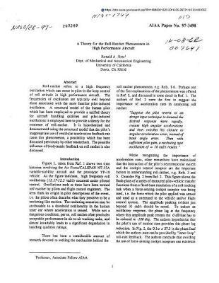 A Theory for the Roll-Ratchet Phenomenon in High Performance Aircraft