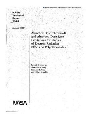 Absorbed Dose Thresholds and Absorbed Dose Rate Limitations for Studies of Electron Radiation Effects on Polyetherimides