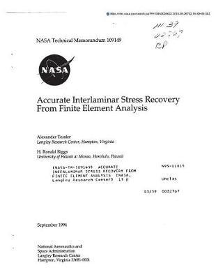 Accurate Interlaminar Stress Recovery from Finite Element Analysis