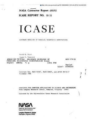 Accurate Modeling of Parallel Scientific Computations