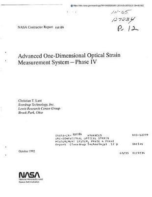 Advanced One-Dimensional Optical Strain Measurement System, Phase 4