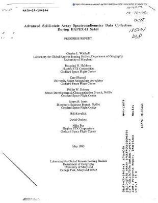 Advanced Solid-State Array Spectroradiometer Data Collection During Hapex-2 Sahel