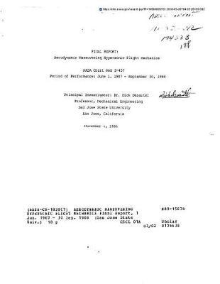 Aerodynamic Maneuvering Hypersonic Flight Mechanics