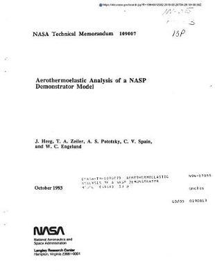 Aerothermoelastic Analysis of a Nasp Demonstrator Model