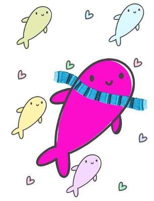 Cute Pink Fish Knit Scarf Composition Notebook: College Ruled, 7.44 X 9.69, 75 Sheets, 150 Lined Pages.