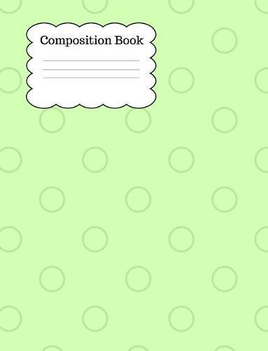 Composition Book: 100 page wide ruled large sized composition notebook. Perfect for all grades aand back to school in the new school year.