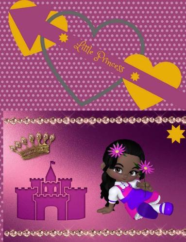 Little princess: Composition note book, college ruled, elememtary school book, note book