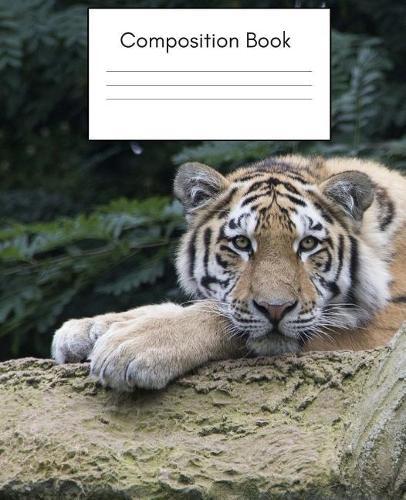 Composition Book: Tiger in the Jungle Notebook